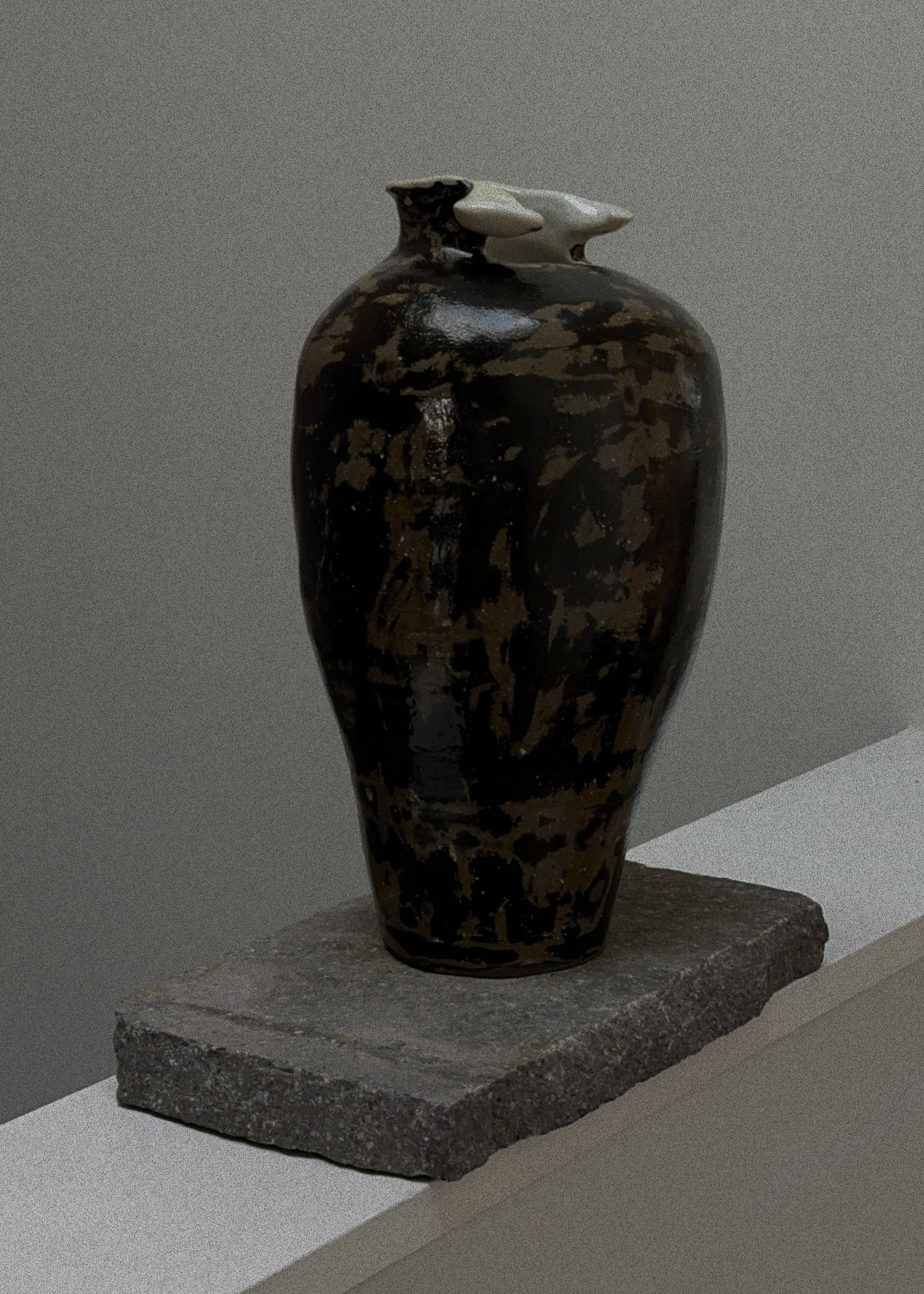 ceramic vase vessel mixed clay 